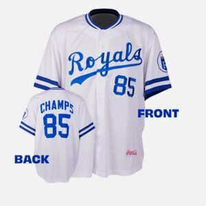 Kansas City Royals 2-sided 1985 Championship Replica Jersey Men's Medium